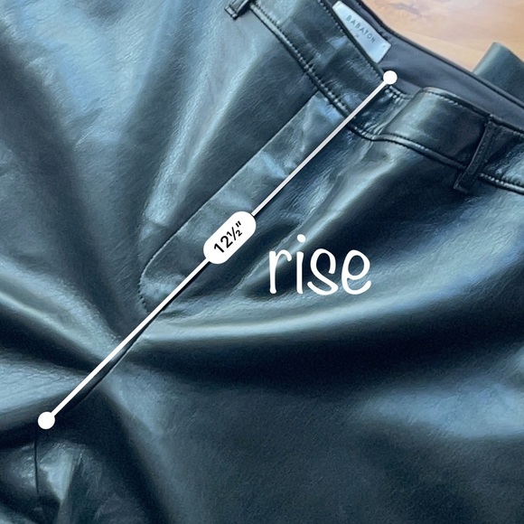 Aritzia Babaton Command Cropped Pant Faux Leather Soft sz 16 - Picture 5 of 8